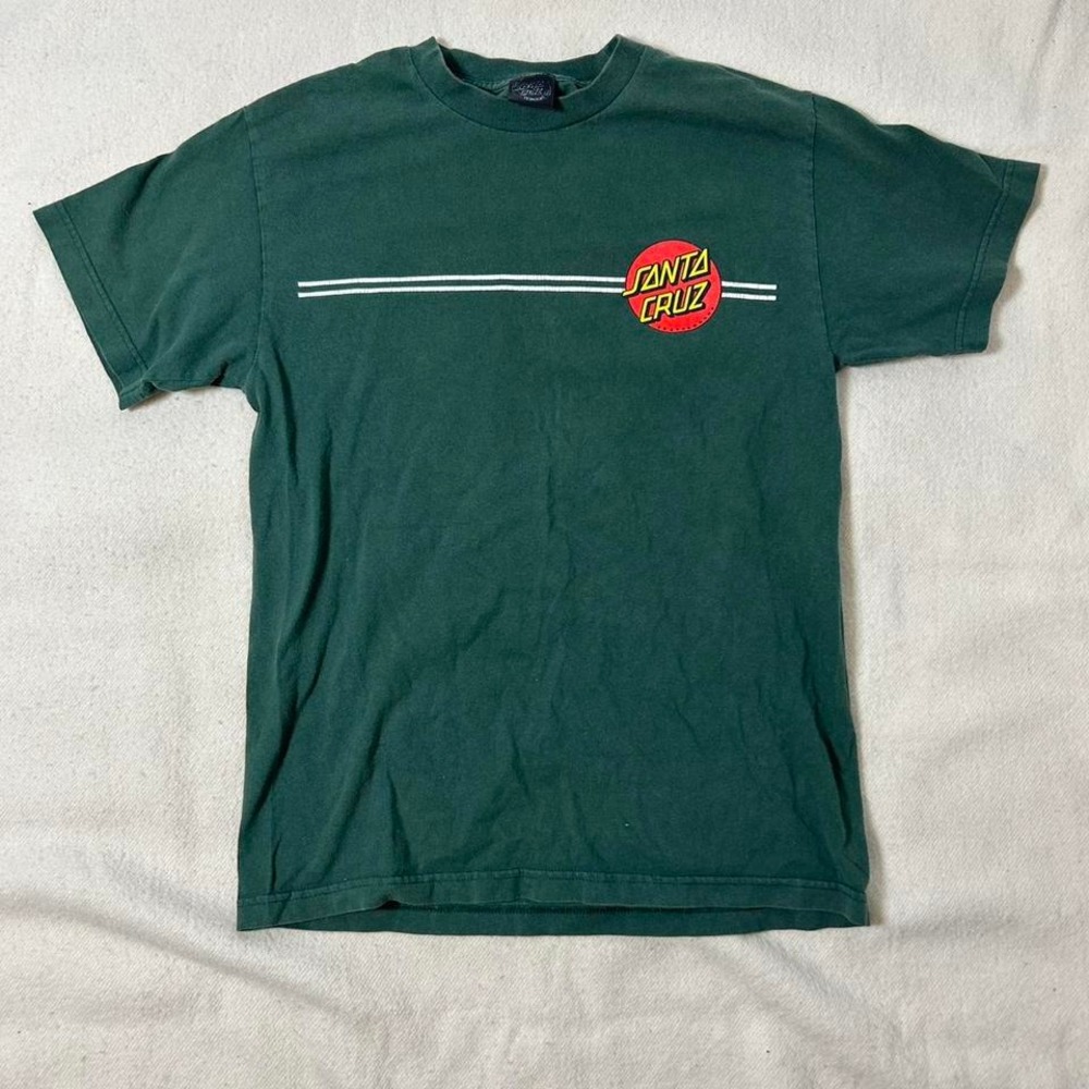 Green Santa‎ Cruz skateboarding t-shirt #skateculture Medium